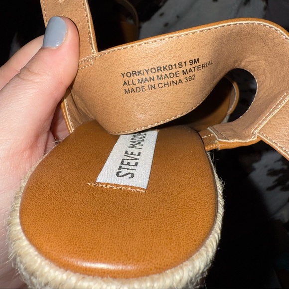 NEW Steve Madden York Platform Woven Sandals Sz 9 - Picture 5 of 6